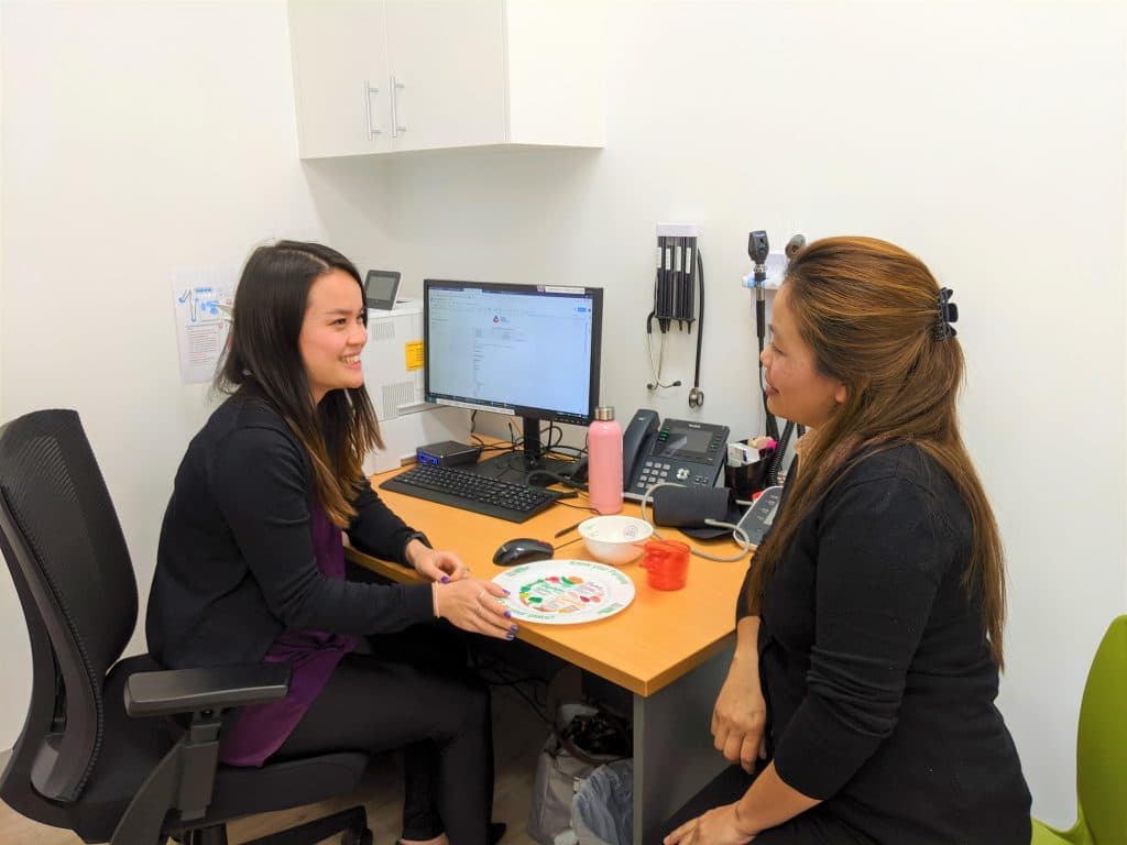 Face to face dietitian consultation
